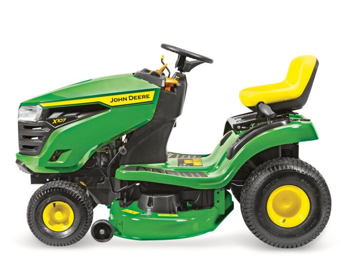 John Deere X107 Side Discharge 42" Ride On Lawn Mower - Image 2